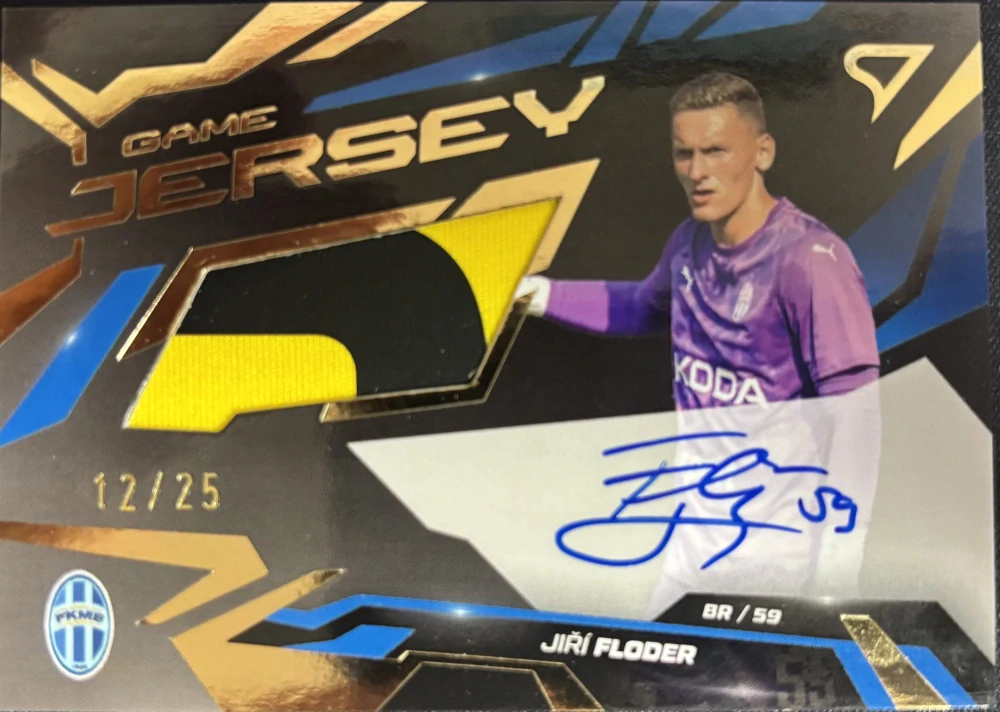 Floder Jiří Game Jersey Gold Auto xx/25 Chance liga 2026-2027