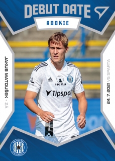 Matoušek Jakub 21-22 Fortuna Liga Debut date rookie #8