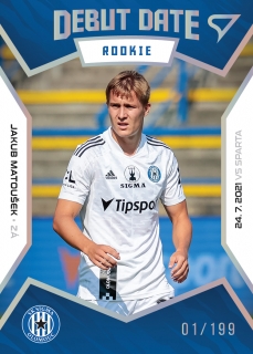 Matoušek Jakub 21-22 Fortuna Liga Debut date rookie /199 #8 
