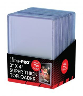 Ultra Pro 3x4 Super Thick Toploader 75pt-balení 25ks