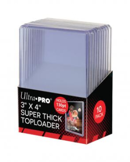 Ultra Pro 3x4 Super Thick Toploader 130pt-balení 10ks