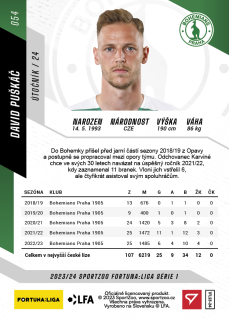 David Puškáč 23-24 Fortuna Liga #54 Parallel  copper 1of100
