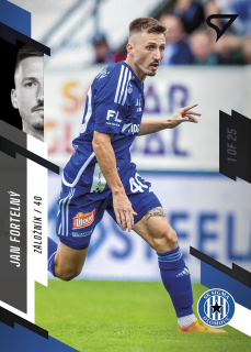 Fortelný Jan 23-24 Fortuna Liga #72 Parallel  black 1of25