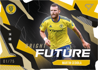 Cedidla Martin Die cut limited 2/75 Bright Future 23-24 Fortuna Liga #9