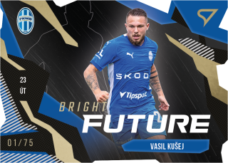Kušej Vasil Die cut limited 9/75 Bright Future 23-24 Fortuna Liga #6