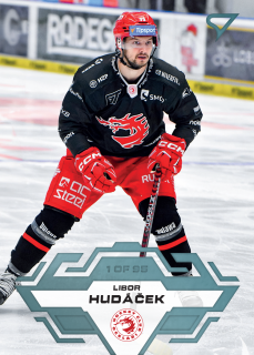 Hudáček Libor blue parallel 1of95 Tipsport extraliga 23/24 #12