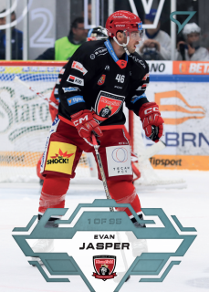 Jasper Evan blue parallel 1of95 Tipsport extraliga 23/24 #28