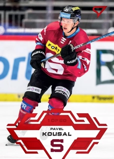 Kousal Pavel Red Parallel Tipsport extraliga 23/24 #87