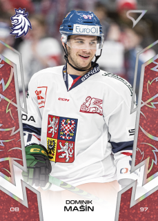 Mašín Dominik hokejové česko red parallel #20