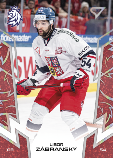 Zábranský Libor hokejové česko red parallel #24