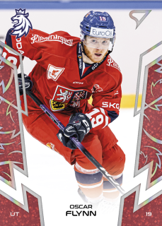 Flynn Oscar hokejové česko red parallel #33