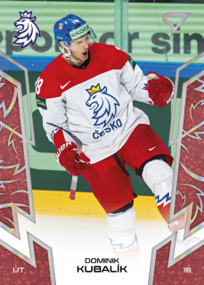 Kubalík Dominik hokejové česko red parallel #45