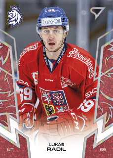 Radil Lukáš hokejové česko red parallel #50