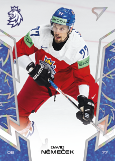 Němeček David hokejové česko blue parallel #21