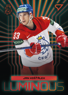 Košťálek Jan hokejové česko Luminous red #10