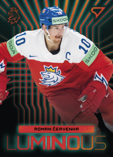 Červenka Roman hokejové česko Luminous red #14