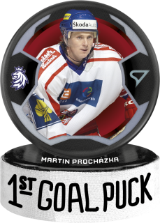 Procházka Martin 1st Goal puck #13