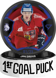 Ordoš Jan 1st Goal puck blue Parallel 29/35 #12