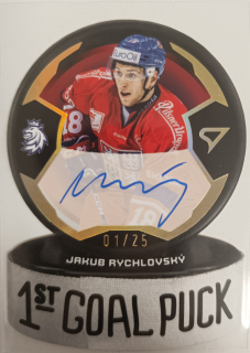 Rychlovský Jakub 1st Goal puck signature 1/25