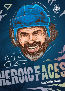 Jágr Jaromír Heroic Faces Tipsport extraliga 24/25 #9