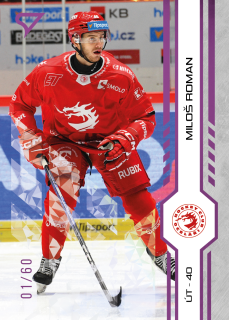 Roman Miloš Purple Iceberg Parallel 05/60 Tipsport extraliga 24/25 #16