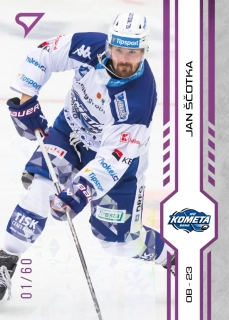 Ščotka Jan Purple Iceberg Parallel 06/60 Tipsport extraliga 24/25 #81