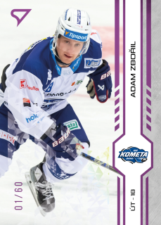Zbořil Adam Purple Iceberg Parallel 06/60 Tipsport extraliga 24/25 #89
