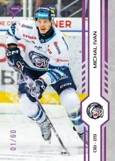 Ivan Michal Purple Iceberg Parallel 22/60 Tipsport extraliga 24/25 #114