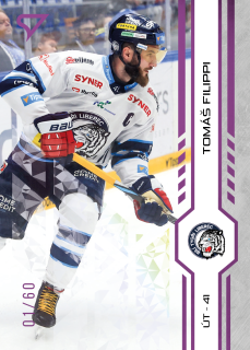 Filippi Tomáš Purple Iceberg Parallel 16/60 Tipsport extraliga 24/25 #120