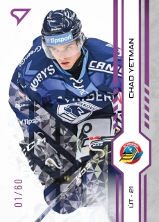 Yetman Chad Purple Iceberg Parallel 15/60 Tipsport extraliga 24/25 #162