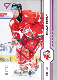 Černý Tomáš Purple Iceberg Parallel 30/60 Tipsport extraliga 24/25 #165