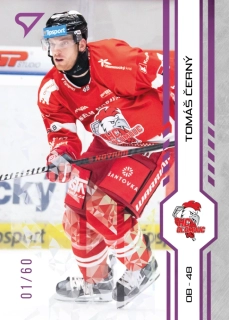 Černý Tomáš Purple Iceberg Parallel 04/60 Tipsport extraliga 24/25 #165