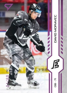 Moravec David Purple Iceberg Parallel 07/60 Tipsport extraliga 24/25 #186