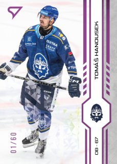 Hanousek Tomáš Purple Iceberg Parallel 20/60 Tipsport extraliga 24/25 #237