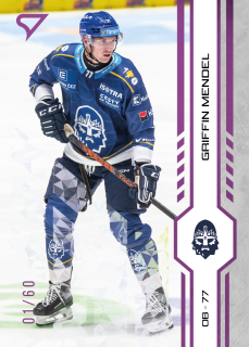 Mendel Griffin Purple Iceberg Parallel 28/60 Tipsport extraliga 24/25 #239