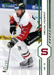 Kempný Michal green glitter parallel 1/30 Tipsport extraliga 24/25 #41