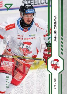 Orsava Jakub green glitter parallel 9/30 Tipsport extraliga 24/25 #180