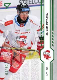 Orsava Jakub green glitter parallel 7/30 Tipsport extraliga 24/25 #180