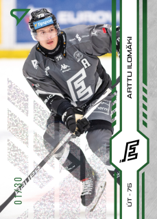 Ilomäki Arttu green glitter parallel 7/30 Tipsport extraliga 24/25 #193