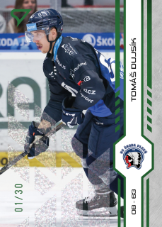 Dujsík Tomáš green glitter parallel 8/30 Tipsport extraliga 24/25 #201