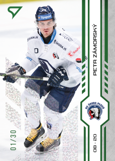 Zámorský Petr green glitter parallel 17/30 Tipsport extraliga 24/25 #207