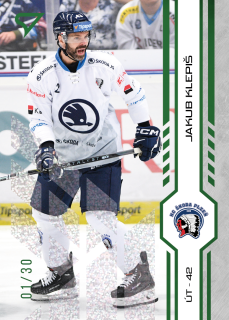 Klepiš Jakub green glitter parallel 4/30 Tipsport extraliga 24/25 #211