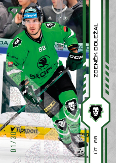 Doležal Zdeněk green glitter parallel 25/30 Tipsport extraliga 24/25 #228