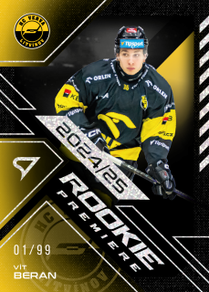 Beran Vít Rookie Premiere parallel 67/99 Tipsport extraliga 24/25 #4