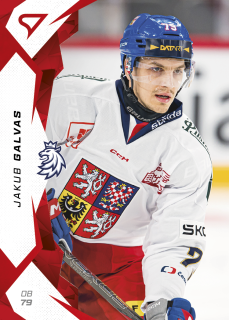 Galvas Jakub hokejové česko 2025 red parallel #10