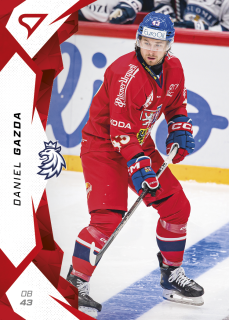 Gazda Daniel hokejové česko 2025 red parallel #11