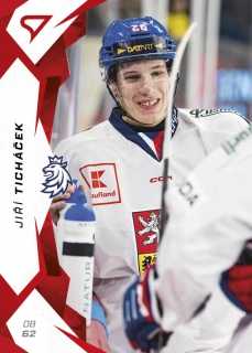 Ticháček Jiří hokejové česko 2025 red parallel #26