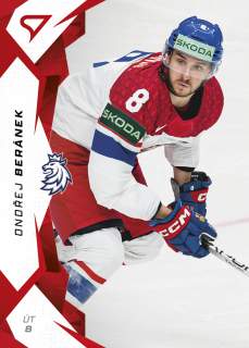 Beránek Ondřej hokejové česko 2025 red parallel #29
