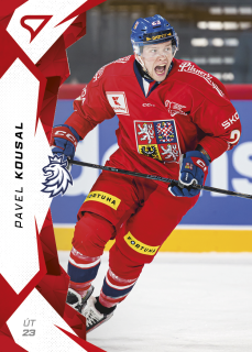 Kousal Pavel hokejové česko 2025 red parallel #44