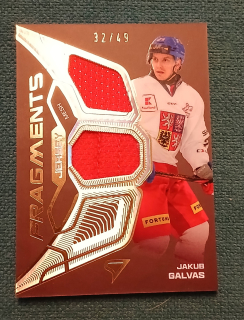 Galvas Jakub hokejové česko 2025 Fragments Jersey 42/49 